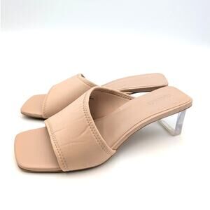 Open Edit Candice Slide Sandals Open Toe Women's Dune Size US9.5M EU39.5